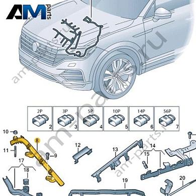 Канал для кабеля VAG 057971822Купить канал для кабеля 057971822 Фольксваген/Ауди/Шкода по минимальной цене