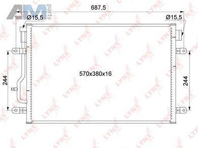 Радиатор кондиционера RC0133 (LYNXauto) для автомобилей VAGОформить заказ на радиатор кондиционера RC0133 производства LYNXauto для Фольксваген/Ауди/Шкода с доставкой точно в срок