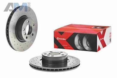 Перфорированные передние тормозные диски 332X30 (09.B570.1X) Brembo для BMW X3 (F25)