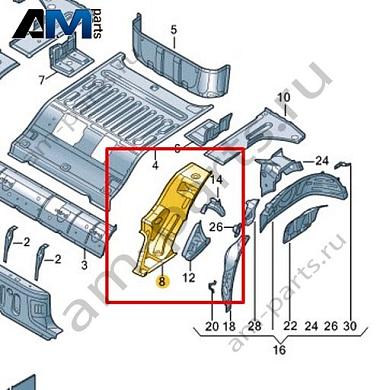 Угловой усилитель Volkswagen id3 2020-2024 1EA804911Купить угловой усилитель 1EA804911 на Фольксваген id3 2020-2024- бесплатная доставка