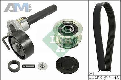 Комплект замены ремня генератора INA (529051420) на Volkswagen CC (2008-2018) 1.8TSI