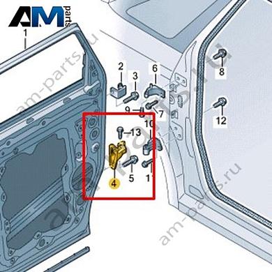 Половина петли двери (верхняя часть) Volkswagen id-Buzz 2023-2024 1T3831406Купить половину петли двери (верхнюю часть) 1T3831406 Фольксваген id-Buzz 2023-2024- спец. Цена