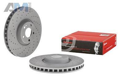 Передние перфорированные диски (09.D524.13) BREMBO на Mercedes E-Class W213 E350d