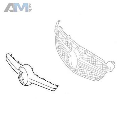 Решетка радиатора на Mercedes C W205 (2014-2023) A2058882100