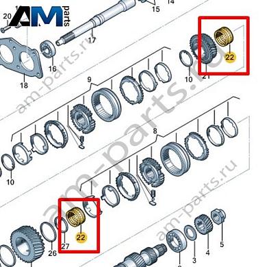 Игольчатый подшипник VAG 086311150Купить игольчатый подшипник 086311150 Фольксваген/Ауди/Шкода на выгодных условиях