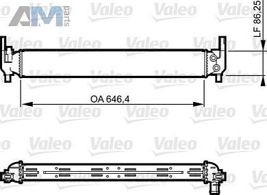 Дополнительный радиатор VALEO (735310) на Audi A1 (8X) 2011-2018 1.4TSI
