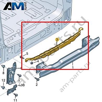 Крепежная планка Volkswagen id-Buzz 2023-2024 1T3807863BКупить крепёжную планку 1T3807863B на Фольксваген id-Buzz 2023-2024- акция