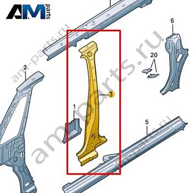 Усилитель стойки В Volkswagen id-Buzz 2023-2024 1T3809220AКупить усилитель стойки В 1T3809220A на Фольксваген id-Buzz 2023-2024- спец. Цена