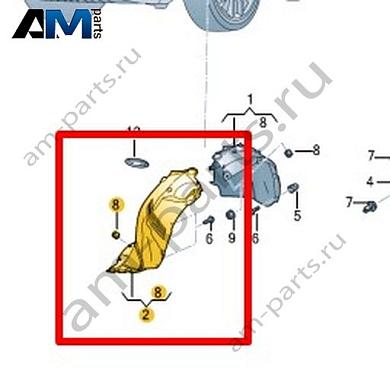 Спойлер колеса Volkswagen Taos 2021-2023 2GL854815Купить спойлер колеса 2GL854815 Фольксваген Таос 2021-2023- минимальная цена