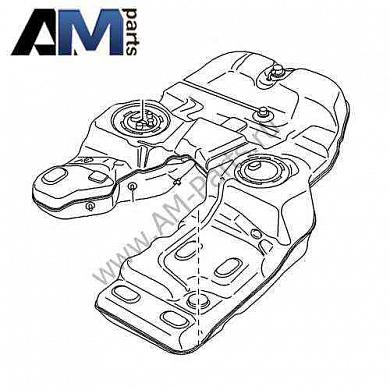 Топливный бак 85 литров Туарег (2011-2014) 3.0 TDI 7P6201075K