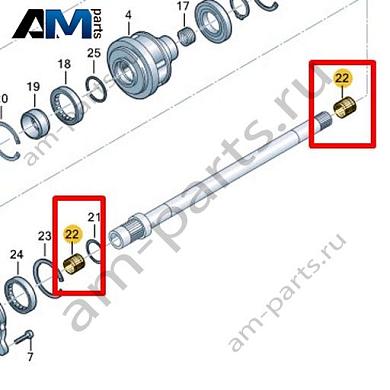 Игольчатый подшипник VAG 0CL311117BКупить игольчатый подшипник 0CL311117B для Фольксваген/Ауди/Шкода на выгодных условиях