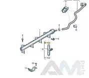 Уплотнитель форсунки низ 04E906907B  Skoda Octavia A7 рестайлинг 1.6SRE (110 л.с.)