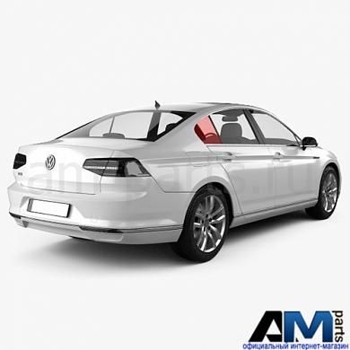Стекло заднее треугольное правое на Passat B8 3G5845214CA