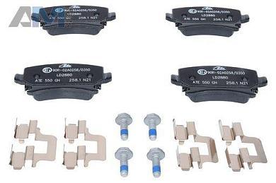 Задние керамические тормозные колодки ATE 13.0470-2880.2 на Audi A4 (B7) 2005-2009
