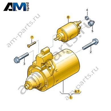 Стартер VAG 06M911022DКупить стартер 06M911022D Фольксваген/Ауди/Шкода- акция