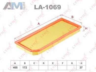Воздушный фильтр LYNX для Audi А3 (8P) 2003-2012 2.0 TFSI (200/210/225 л.с.) CDAA/CCZA/BWA LA-1069