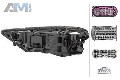 Светодиодная фара правая (1EX012863421) HELLA Audi A8 (D5) 2017-2026