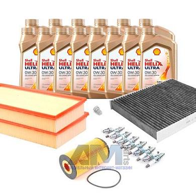 Комплект фильтров для ТО-2/4 Touareg 6.0 W12 с маслом Shell 0W30