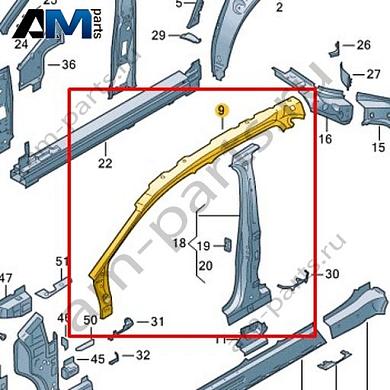 Боковина (внутренняя часть) Volkswagen id4/id5 2021-2024 11A809007Купить боковину (внутреннюю часть) 11A809007 Фольксваген id4/id5 2021-2024- бесплатная доставка