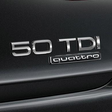 Надпись 50TDI (хром) Ауди A7 (4K) 2018-2026 4G0853744E2ZZ