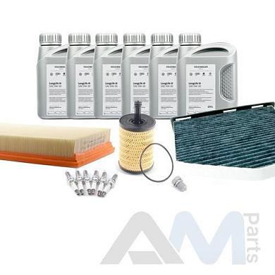 Оригинальный комплект ТО-2/4 на Passat B6 3.6 R36 300 л.с. (масло LL3 с допуском 504/507)