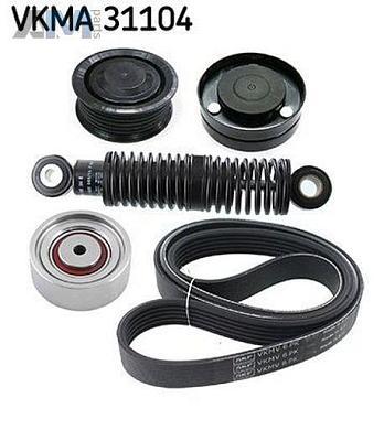 Комплект замены ремня генератора SKF (VKMA31104) на Audi A8 (D4) 2010-2017 3.0TDI