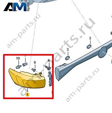 Светодиодный задний фонарь левый на крыле Volkswagen id4/id5 2021-2024 11A945207AКупить светодиодный задний фонарь левый на крыле 11A945207A Фольксваген id4/id5 2021-2024- минимальная цена