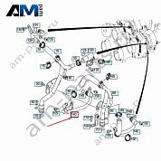 Подающий трубопровод турбины слева A1772003751 Mercedes GLE V167
