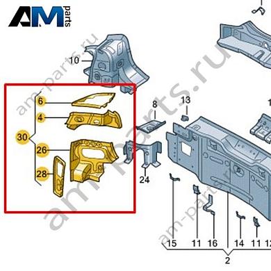 Панель крепления заднего фонаря Volkswagen id4/id5 2021-2024 11A813320BКупить панель крепления заднего фонаря 11A813320B на Фольксваген id4/id5 2021-2024- акция