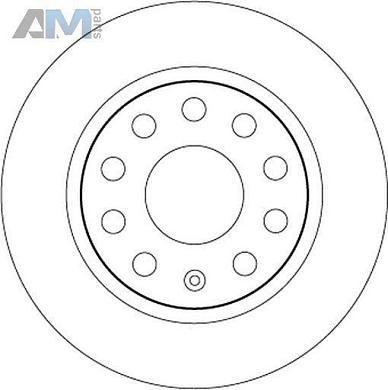 Задние тормозные диски TRW DF6553 на Skoda A7 (2017-2023)