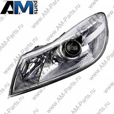 Фара галогеновая правая Октавия А5 Hella 1EL 247 052-261