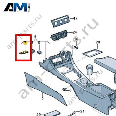 Крепежный элемент VAG 17B864344Купить крепежный элемент 17B864344 Фольксваген/Ауди/Шкода- бесплатная доставка