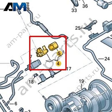 Преобразователь давления VAG 06M906609AКупить преобразователь давления 06M906609A на Фольксваген/Ауди/Шкоду по минимальной цене