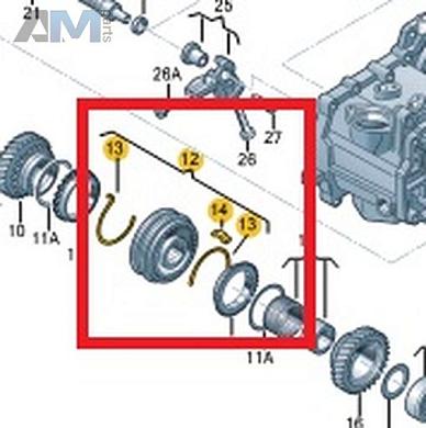 Ступица и муфта синхронизатора VAG 02S311241EКупить ступицу и муфту синхронизатора 02S311241E для Фольксваген/Ауди/Шкода- спец. Цена