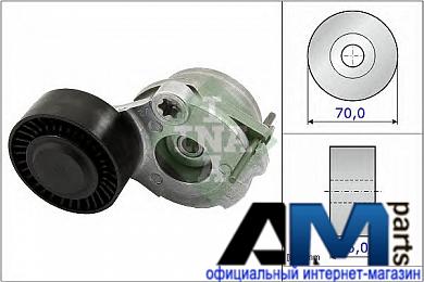 Натяжитель ремня с демпфером Фольксваген Туарег 3.0 TDI (204 л.с.) 534047010 INA
