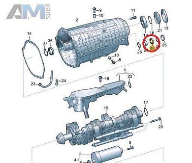 Роликоподшипник 0CL311439A Audi A6 (C8) 2018-2025 0CJ/0CK (7-АКП DSG)