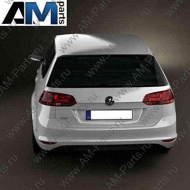 Бампер задний с парктрониками и автопилотом Golf 7 (черный) 5G9807568L9B9