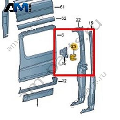 Стойка С наружная Volkswagen Crafter 2012-2016 2E1810499BКупить стойку С наружную 2E1810499B Фольксваген Крафтер 2012-2016- выгодные цены