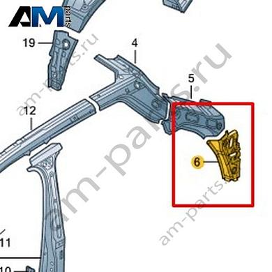 Усилитель стойки D Volkswagen T-Roc 2018-2024 2GA809360Купить усилитель стойки D 2GA809360 на Фольксваген Т-рок 2018-2024- гарантия наличия