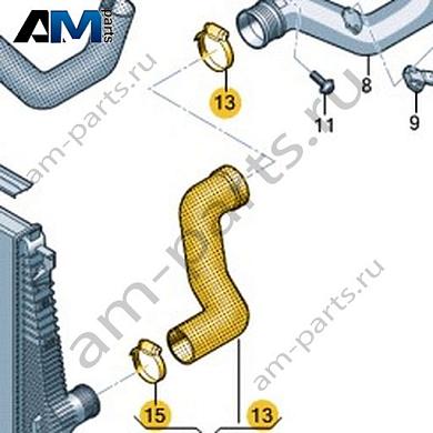Напорный шланг Volkswagen AMAROK 2013-2016 2H0145708EКупить напорный шланг 2H0145708E на Фольксваген Амараок 2013-2016- спец. Цена