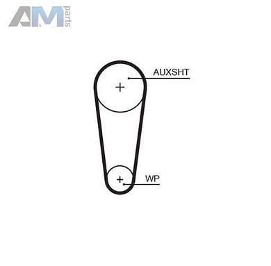 Ремень помпы GATES (5683XS) на Audi A3 (8V) 2012-2020 1.2TSI