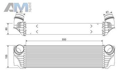 Интеркуллер (VALEO) 818367 для BMW 5 серия (F10) 2011-2013 530d