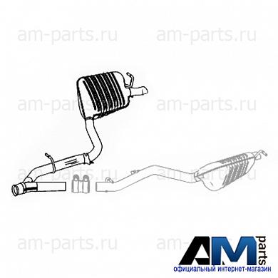 Задняя часть глушителя A2184904021 Мерседес W212 (R) E200CGI 184лс
