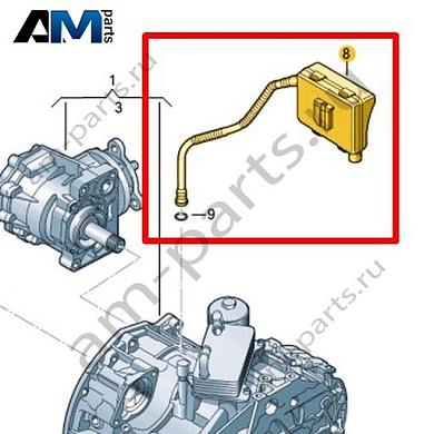 Влагоотделитель VAG 0BH301472BКупить влагоотделитель 0BH301472B для Фольксваген/Ауди/Шкода- спец. Цена