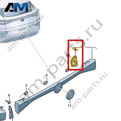 Уплотнитель Volkswagen id4/id5 2021-2024 11A945395Купить уплотнитель 11A945395 на Фольксваген id4/id5 2021-2024- выгодные цены