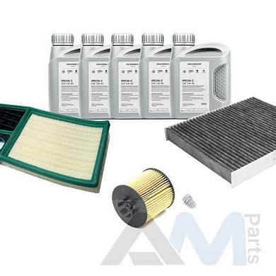 Оригинальный комплект ТО-1/3 Skoda Rapid 1.6 MPI с угольным фильтром (масло Special G 5W40)