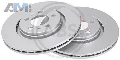 Передние тормозные диски ABS 16881 на Volkswagen Golf IV (1997-2005)