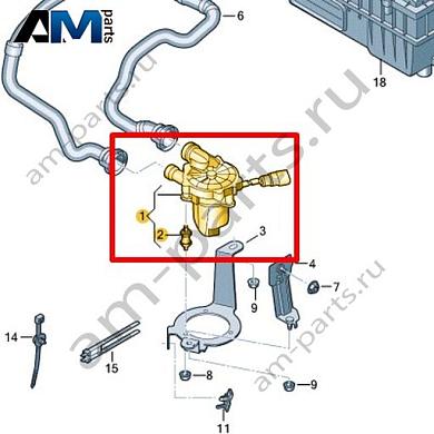 Насос вторичного воздуха VAG 04E959231AКупить насос вторичного воздуха 04E959231A на Фольксваген/Ауди/Шкоду- выгодные цены