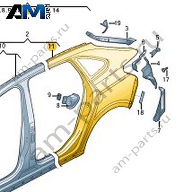 Отрезная деталь (боковина) Volkswagen Taigo 2022-2024 2G7809844Купить отрезную деталь (боковина) 2G7809844 на Фольксваген Тайго 2022-2024- выгодные цены