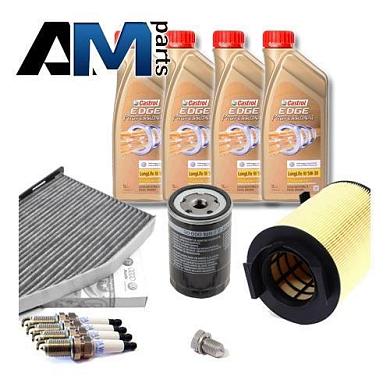 Комплект неоригинальных фильтров и моторное масло LL3 5W30 504/507 для ТО-2 Volkswagen Caddy 1.6 TFSI 102 л.с.